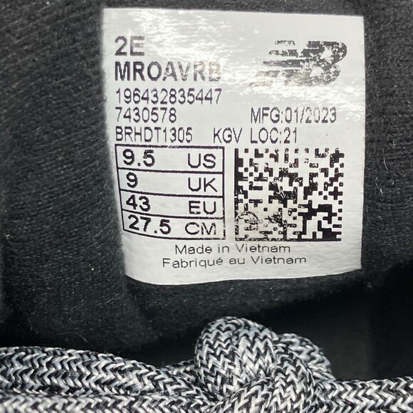 New Balance Sneakers Mens 9.5 EE Wide Black Fresh Foam Roav V1 Running MROAVRB - Picture 3 of 10